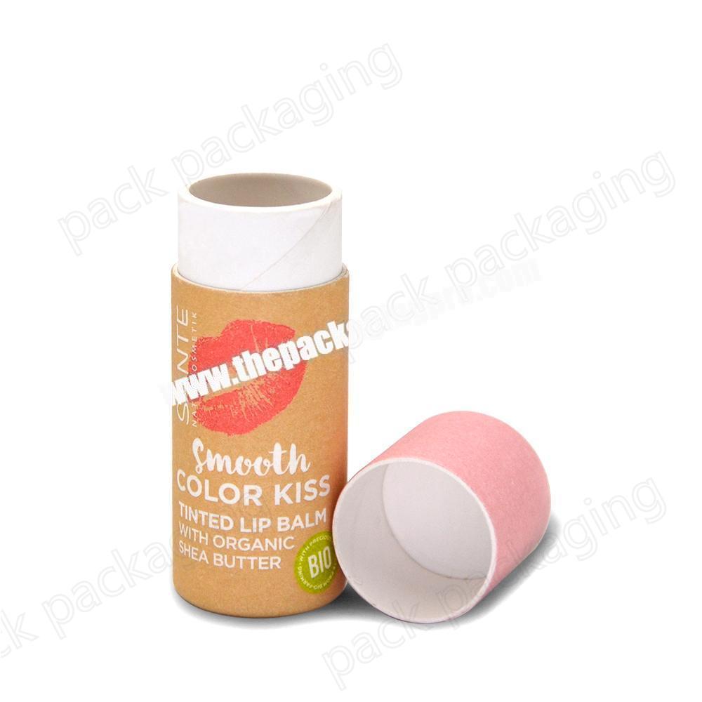 Natural round shape push up Paper tube container packaging for sunscreen Stick paper tube packaging