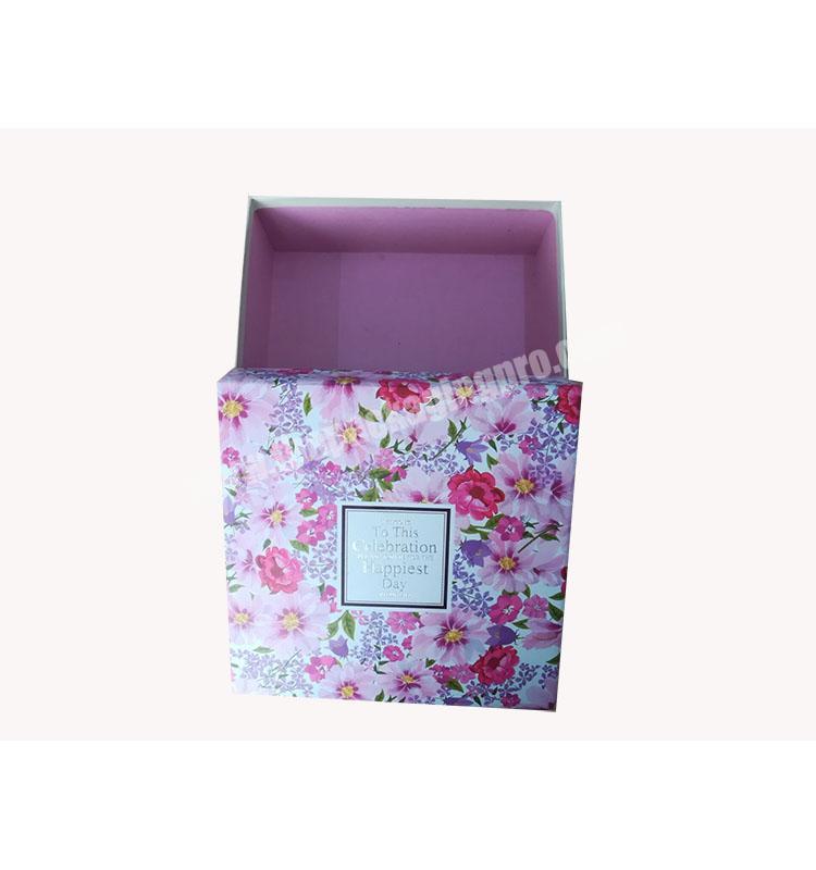 Private label cosmetics makeup packaging flower design carton gift box
