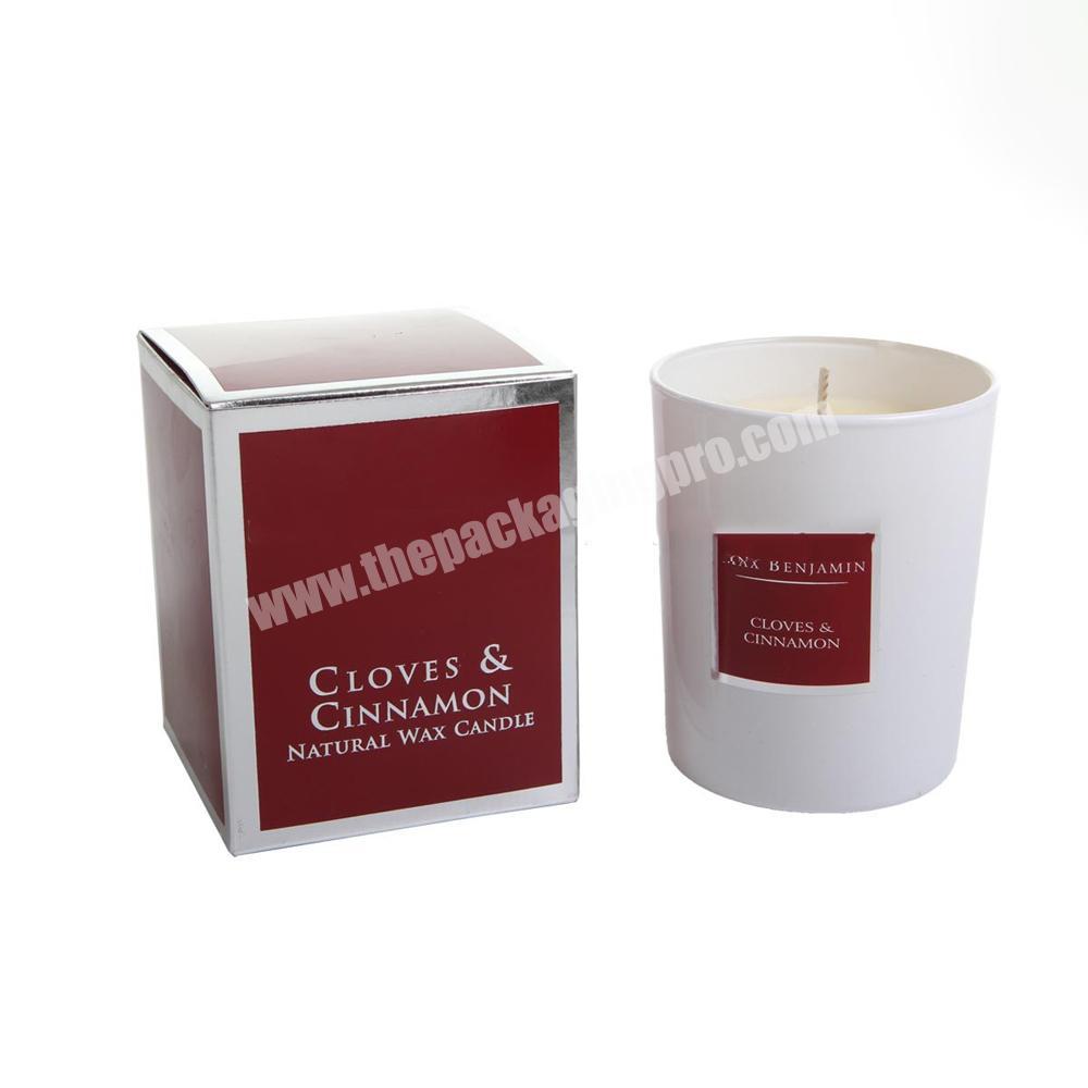 Promotional OEM luxury good price cardboard empty rigid scented candle container gift set box with free samples