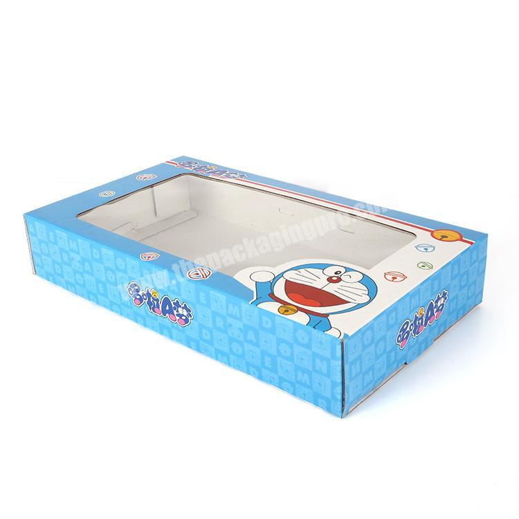 Qingdao Yilucai Doraemon Tableware Cardboard Donut Pastry Cakecup Boxes With Pvc Window
