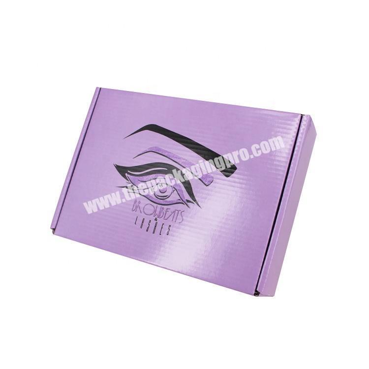Recycled custom printed rectangle eco corrugated gift box for makeup palette