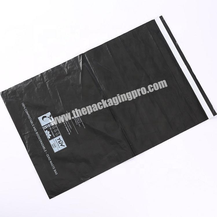 RRD 2020 high quality black plastic degradable pouch paper bag packaging bag