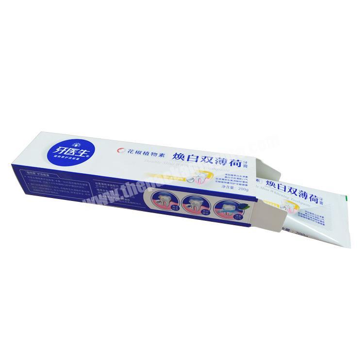 Reasonable price custom printing toothpaste box