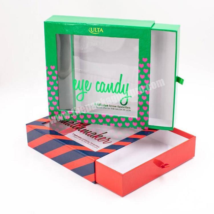 Rectangle Gift Paper Box With Window For Packaging