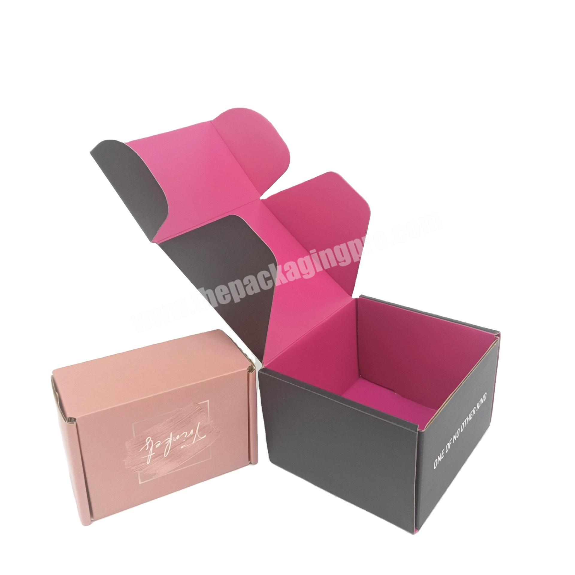 Recyclable Cardboard Customized Corrugated Shipping Mailer Boxes with Logo Packaging boxes for JewelryCosmeticClothingShoesL