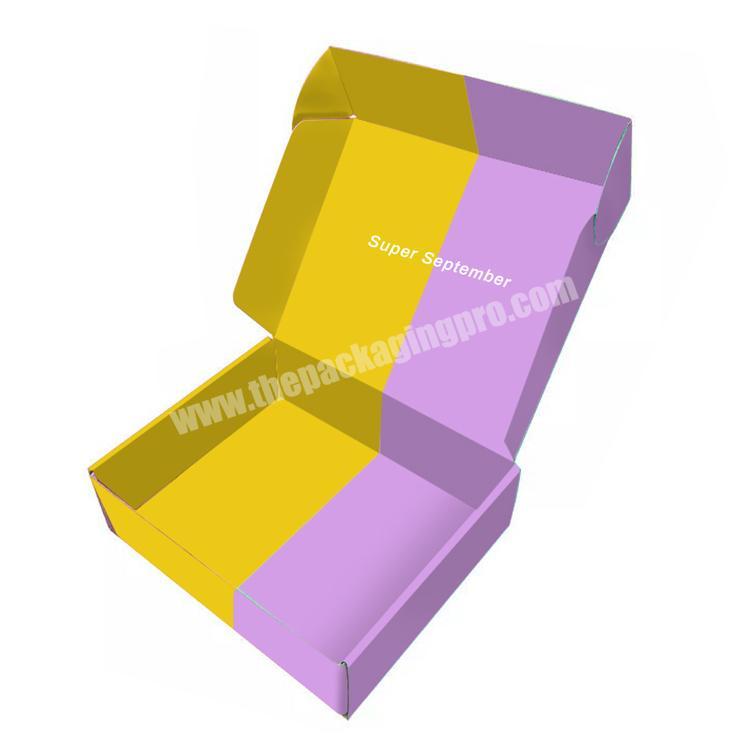 Custom LOGO printed corrugated skincare shipping boxes cosmetic packaging mailer box