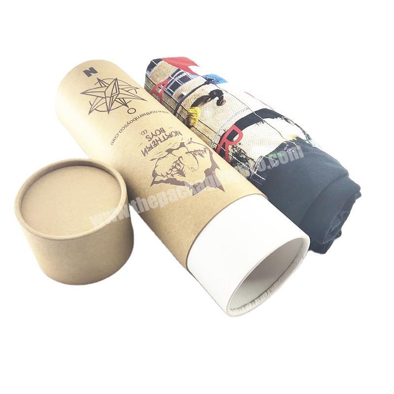 cardboard cylinder packaging box packaging t shirt tube