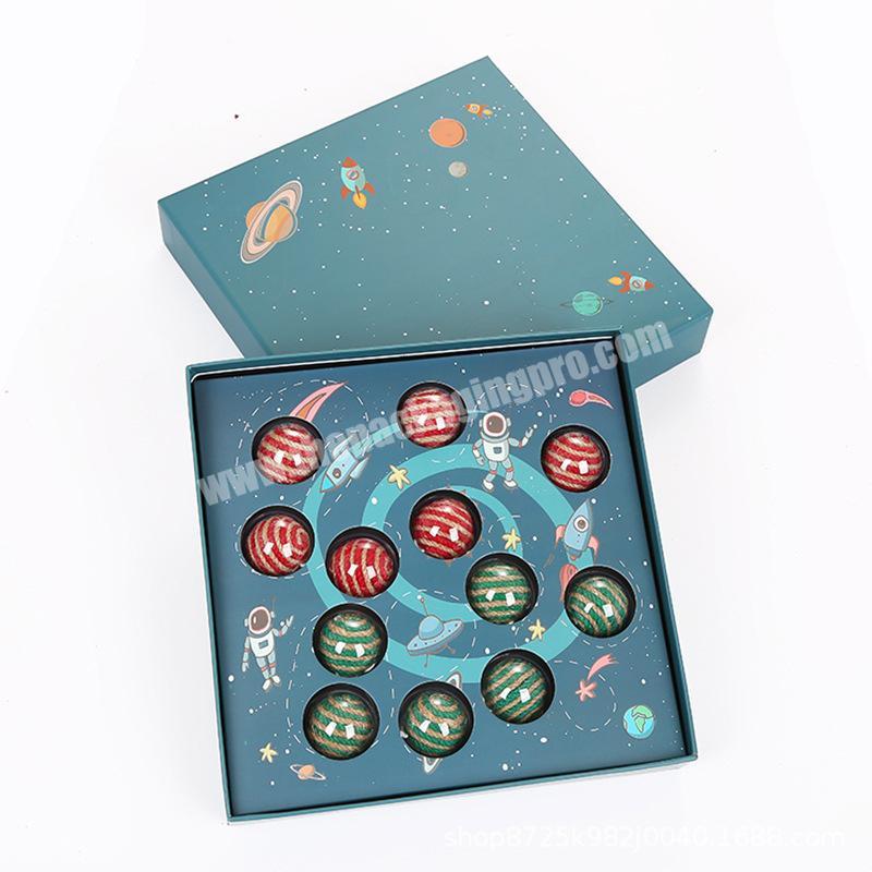 Recycled Chocolate Bonbons Packaging Box with Blisters Trays