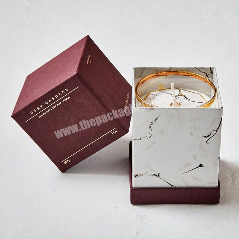 Manufacturer Custom Unique Packaging Hard Cardboard Luxury Candle Set Boxes