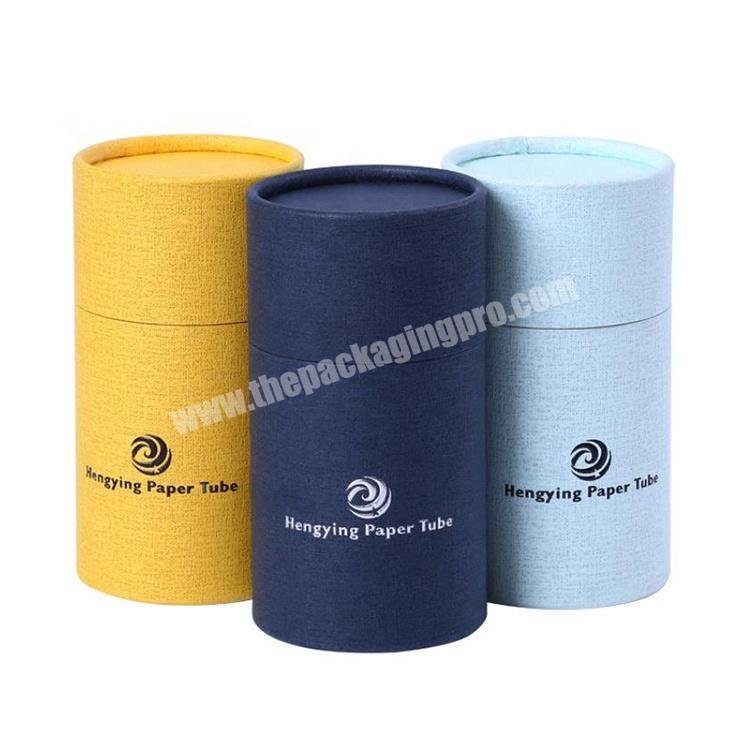 Round  Cylinder  Tube Foldable Tea Paper Packaging Box