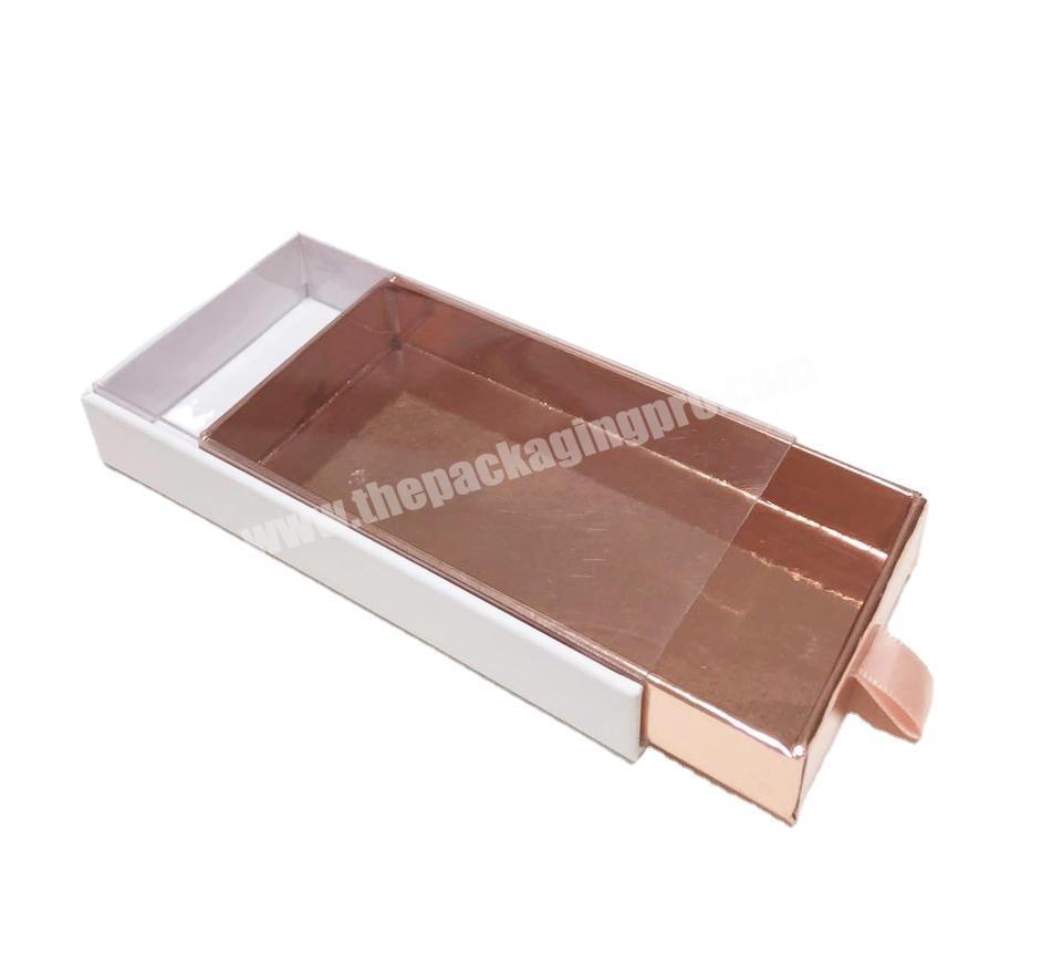 Super Grade New Design Cute PVC Window Custom Cosmetic Eyelash Boxes Packaging Reusable Paper Box