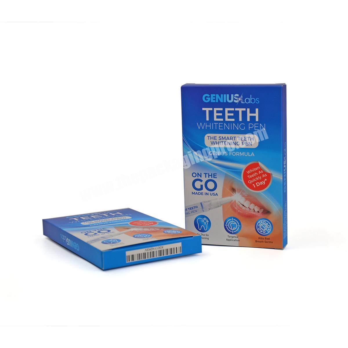 Teeth Whitening Gel Packaging Printed Paper Box Supplier