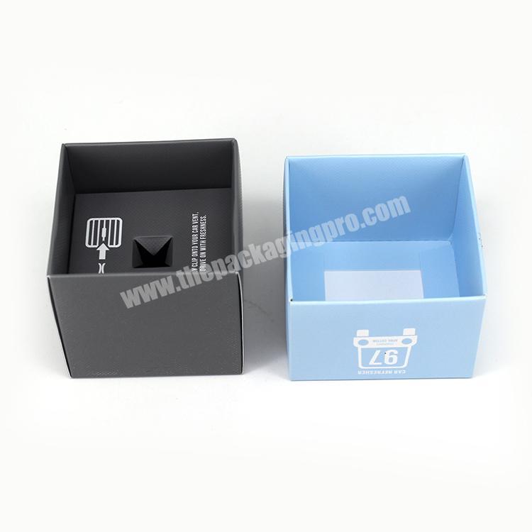 Textured cardboard two pieces gift box perfume packaging box customized