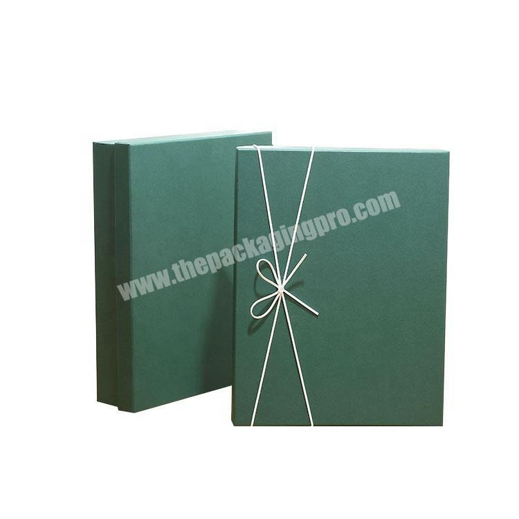 Thick lid and base box top and bottom boxes with black card brown kraft paper  new design fast delivery time factory