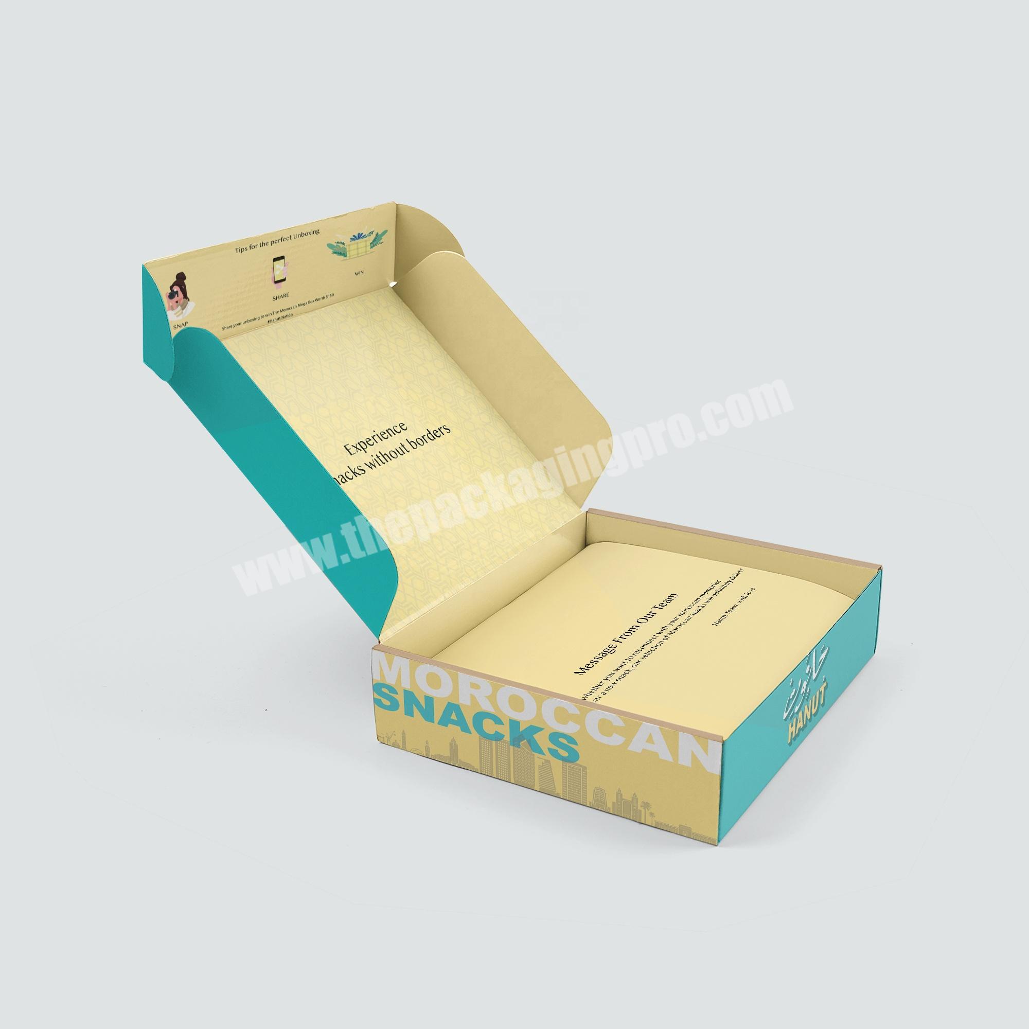 Underwear and sock packaging boxes double side printed shipping boxes
