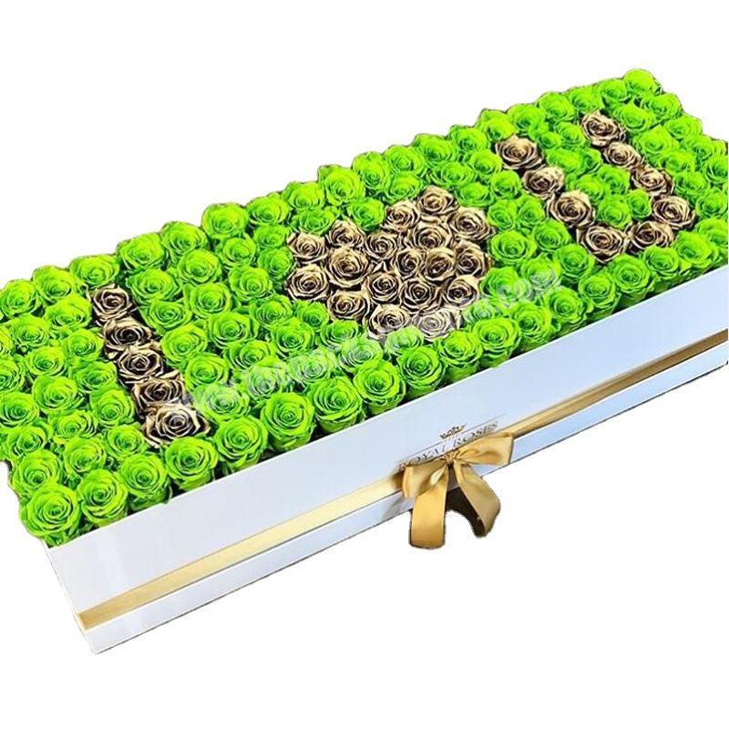 Unique Packaging Box Flowers Rectangular Magnet Box Packaging Luxury Folding Gift Box