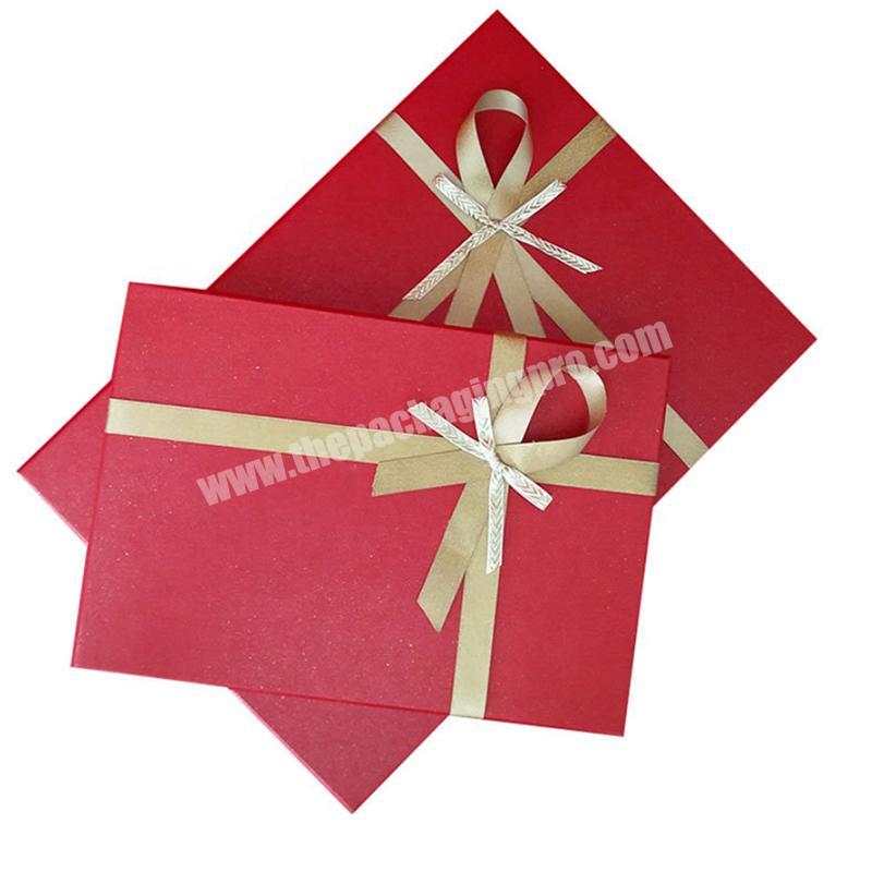 Valentine's Day gift box big red wedding souvenir birthday gift scarf silk scarf box
