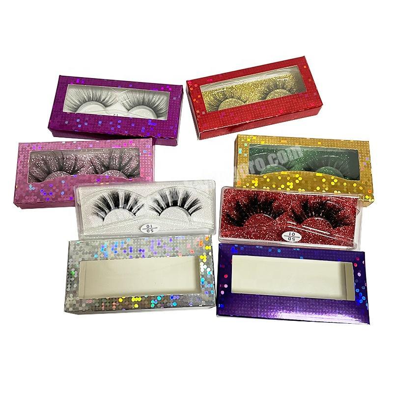 Velvet Luxury Private Label Empty False Eyelashes Vendor Customized Package Pink Paper Lash Clear Lid Gift Packaging Boxes