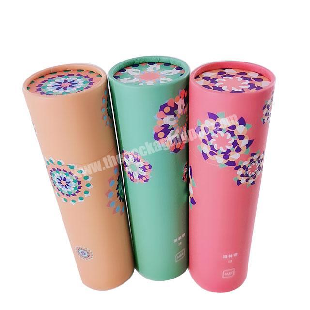WKFD Tube Packaging Industry Sales Eco Friendly Paper for T Shirt sock clothes Sock Package Custom Craft Paper Cylinder Accept