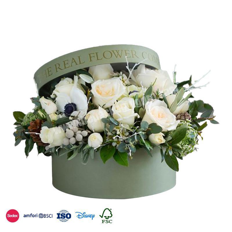 Welcome To Inquiry Price Custom Round Waterproof High Quality Ribbon Hemming Design flower surprise box