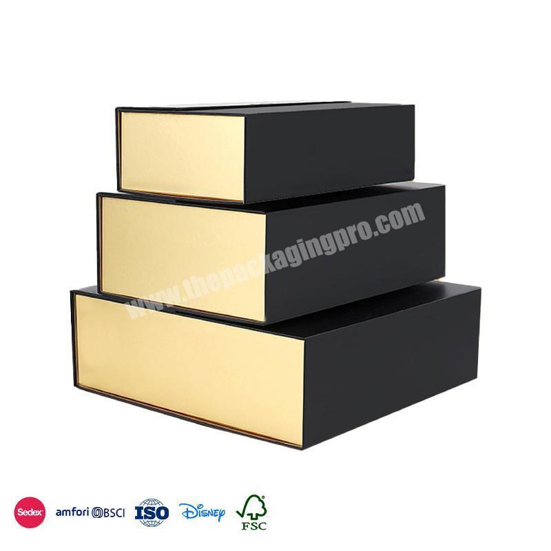 Welcome To Inquiry Price High Quality Luxury Ribbon one piece double door folding packaging boxes for gift