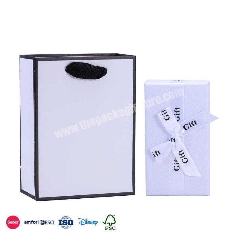 Welcome To Inquiry Price White matte surface design with lettering printed ribbon cosmetic perfume ever box
