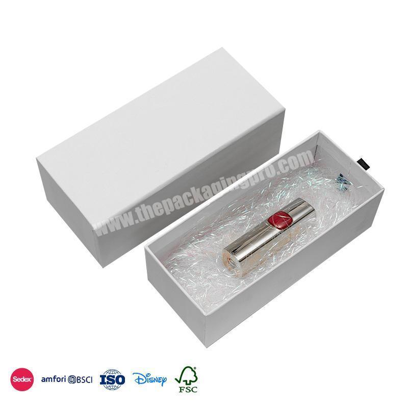 Welcome To Inquiry Price White rectangle simple high-quality texture long drawer box with ribbon rope