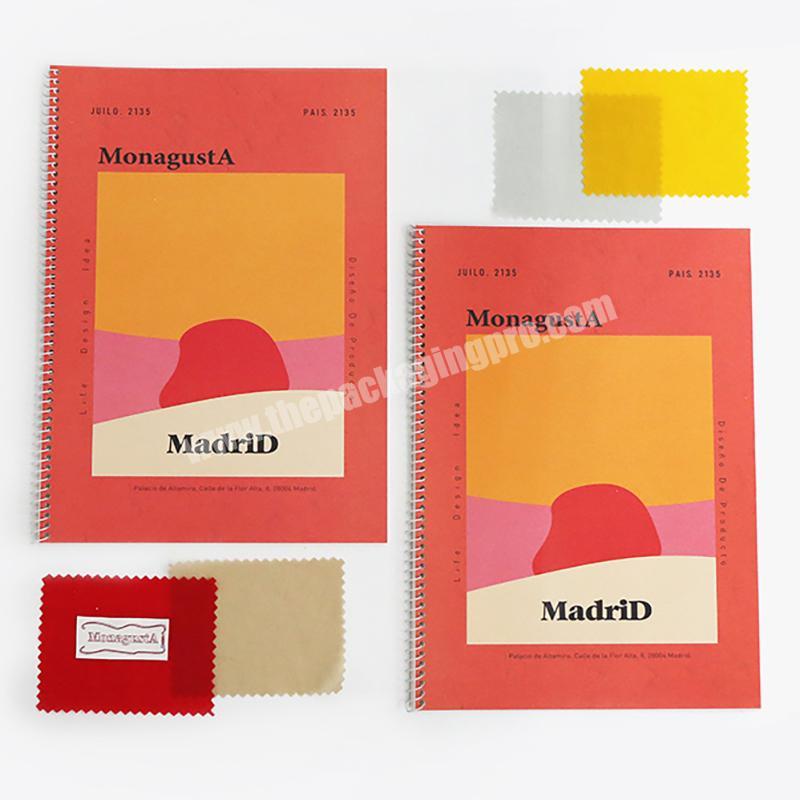 Wholesale Colored Paper Notebook Cheap Stationery Paper Notebook A4 Spiral Notebooks