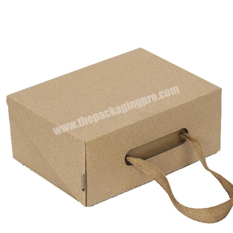 Wholesale Corrugated Cardboard Shoe Packaging Box Empty Folding Luxury Shoes Packaging wholesaler