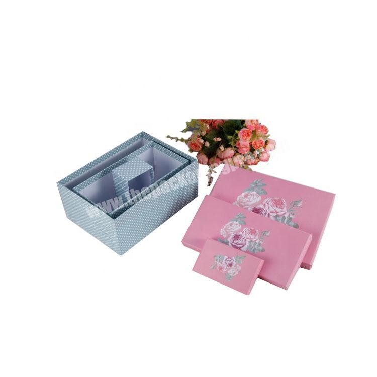 Wholesale Custom Exquisite Pink Cover Box Printed Lamination Paper Packaging Box for Clothing