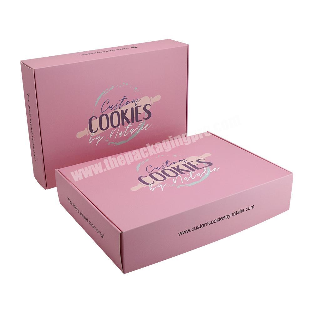 Wholesale Custom Food Grade Paper Package With Logo For Cake Biscuit Cookie Packaging Paper Box