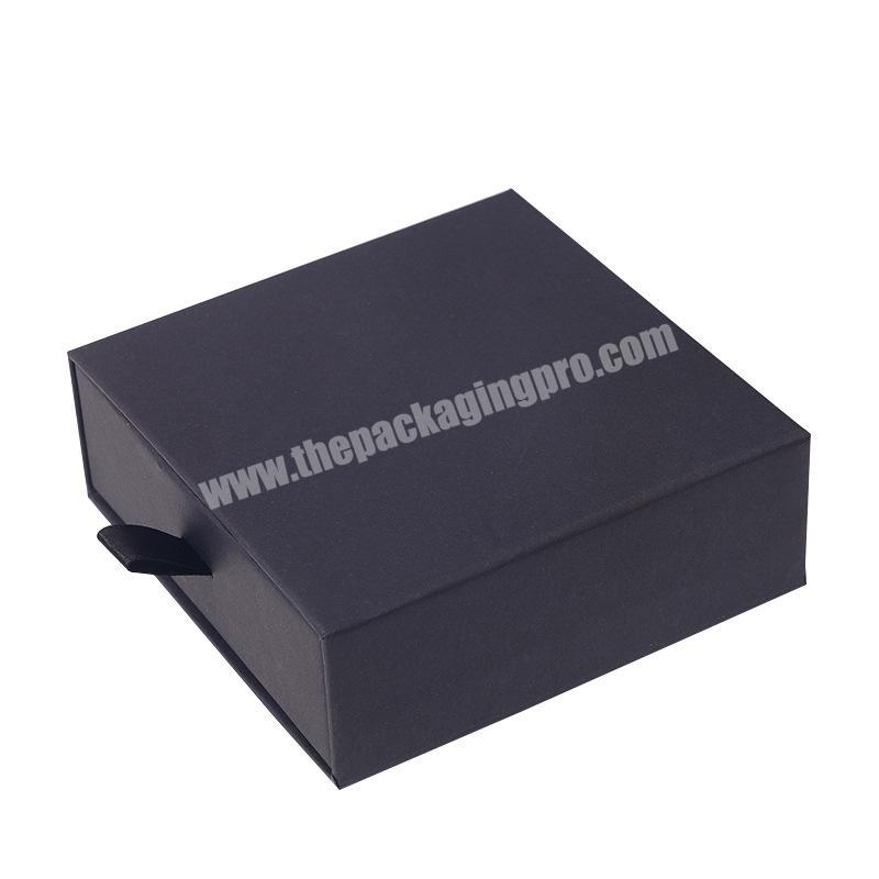 Wholesale Custom Kraft Paper Ring Jewelry Earrings Packaging Box Manufacturers Small Black Gift Packaging Beauty Packaging Free