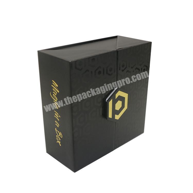 Wholesale Custom Logo Gold Foil Hot Stamling Recyclable Luxury Double Creative Opening Paper Candle Packaging Gift Box