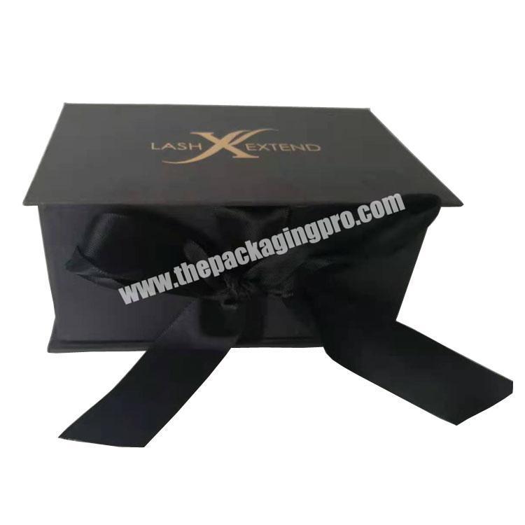 Custom Special Design black paper cardboard packaging gift box with magnet