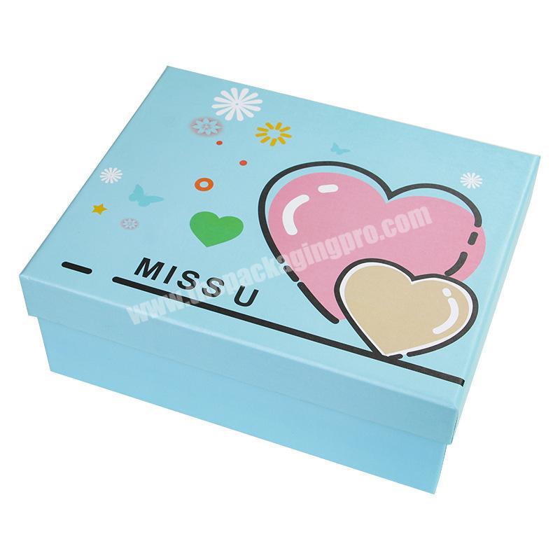 Wholesale Custom Logo Printing Luxury Small Cute Top And Base Gift Paper Packaging Boxes For Gift With Paper Bags