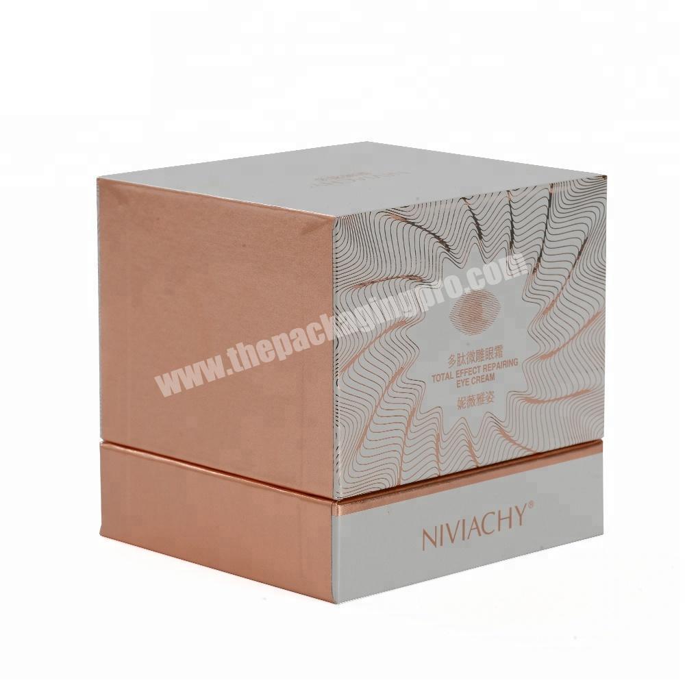 Wholesale Custom Luxury Modern Empty Face Creams Cosmetic Lid And Bottom Base Boxes Small Gift Box