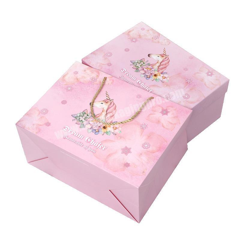Wholesale Custom Luxury Paper Cardboard Storage Flat Pack Lid and Base Wedding Dress Clothing Packaging Gift Box