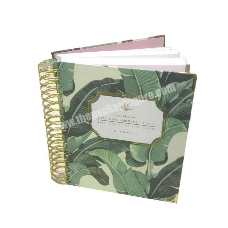 custom Wholesale Custom Notebook Printing Hardcover Diary Planner A5 Journal 
