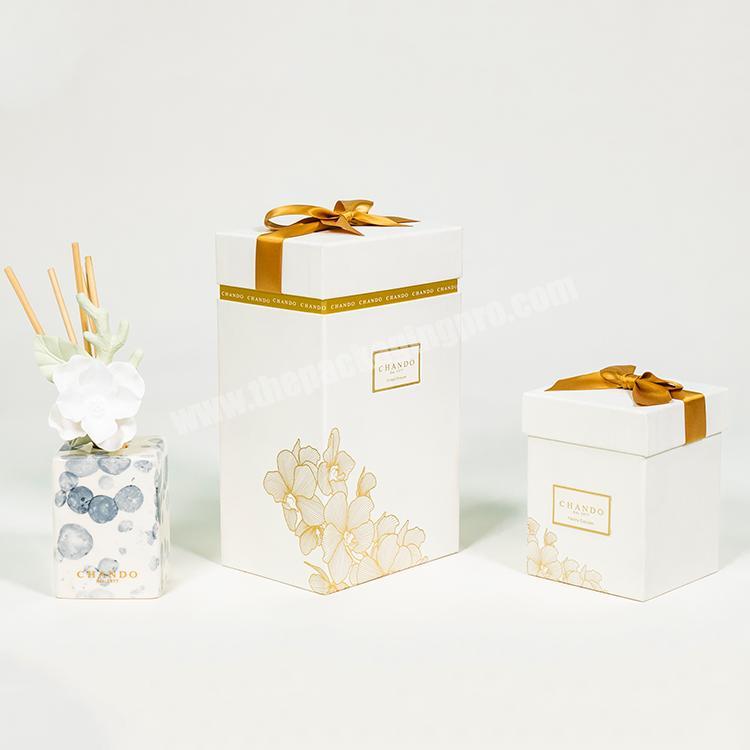 Wholesale Custom Print Luxury Empty Package Cardboard Paper Gift Packaging Candle Jar Boxes
