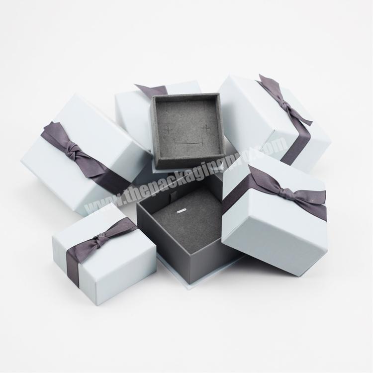 Wholesale Custom Printed Kraft Paperboard Jewelry Sweet Gift Boxes with Ribbon