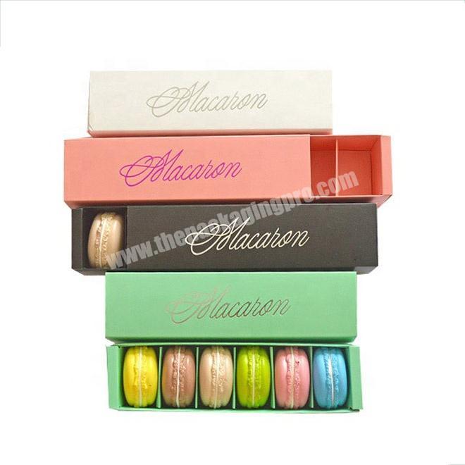 Wholesale Disposable Custom Luxury Kraft Paper Gift Packaging Macaron Boxes