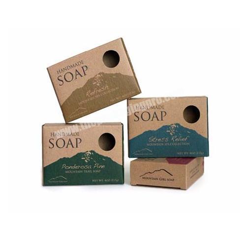 Wholesale Eco-friendly Logo Printed Custom Soap Kraft Boxes Paper Soap Packaging Boxes