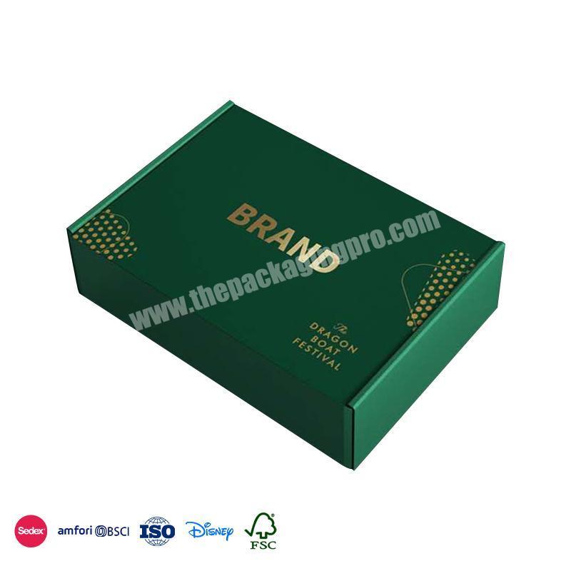 Wholesale Factory Price Dark green with simple trademark regular specification waterproof jewelry gift box