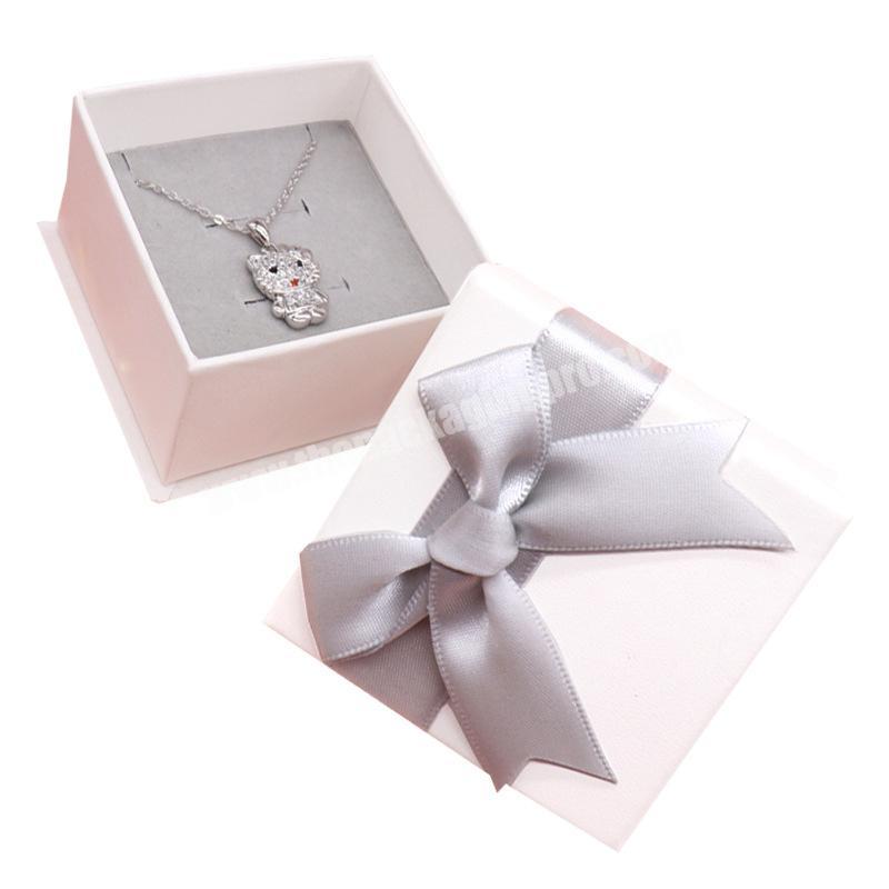 Wholesale Fashion Luxury Small Present Jewelry Ring Necklace Bracelet Packaging Box Paper Jewelry Box For Packaging