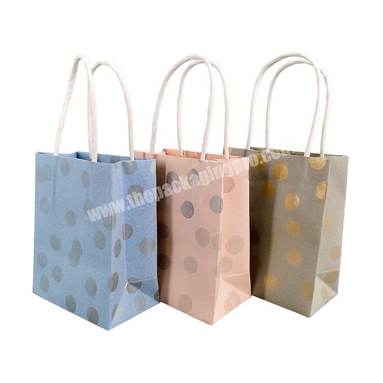 Wholesale Low Price Recyclable Mini Small Kraft Paper Bag Colorful Gift Packing Paper Bags With Twisted Paper Handle
