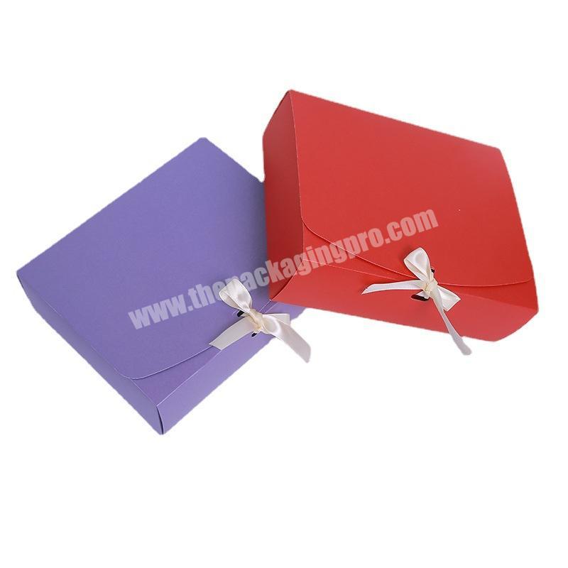 Wholesale Luxury Custom Foldable Magnetic Black Hamper Box With Ribbon Hamper Box Custom Foldable Gift Cardboard Hamper Box