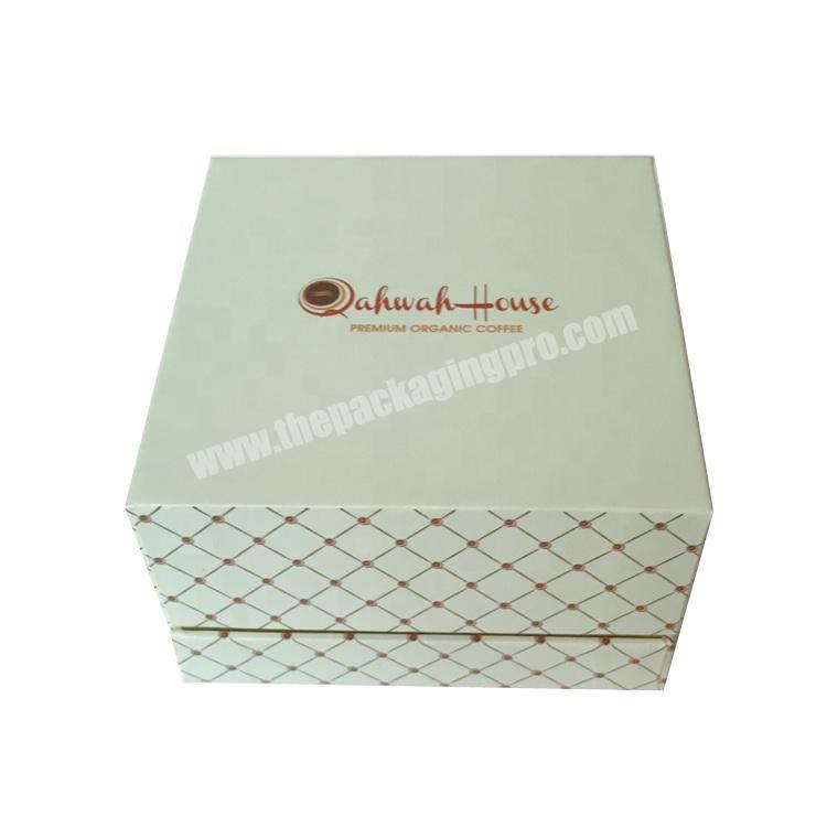 Wholesale Personalized Paperboard Luxury Coffee Packaging Box With Lid And Bottom