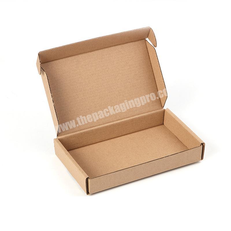 Wholesale Portable Corrugated Cardboard Colored Custom Printed Clothing Cosmetic Flat Mailer Box