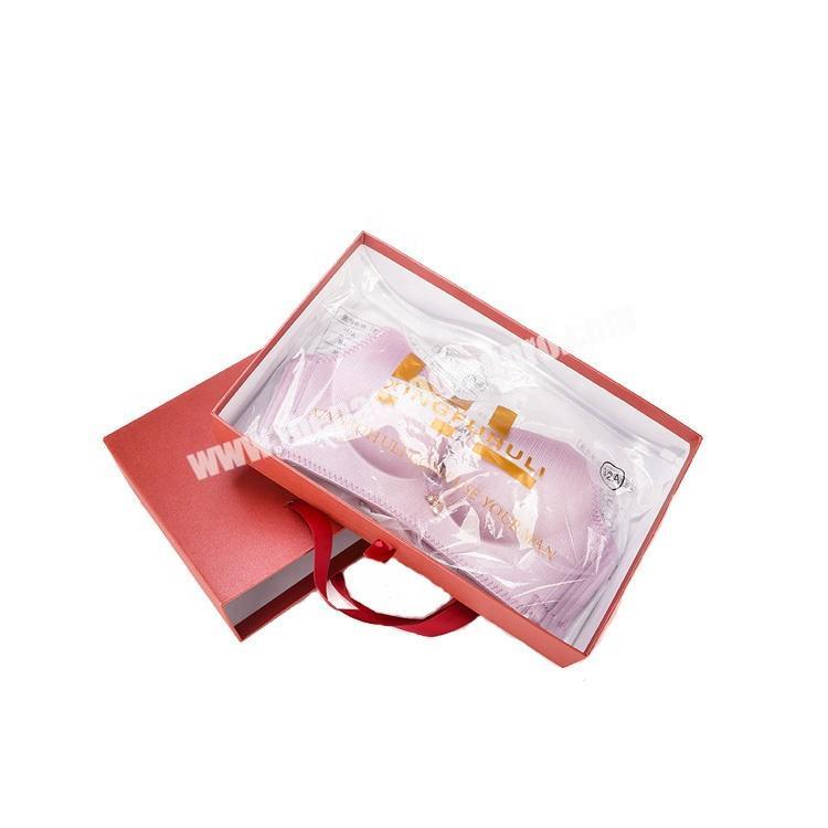 Wholesale Underwear Drawer Box Clothing Packaging Box Hand-held Gift Box Drawer Carton Factory