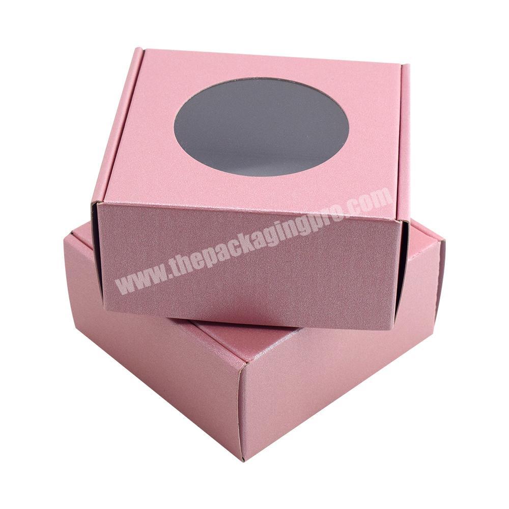 Wholesale custom biodegradable kraft paper packaging small drawer soap box with window